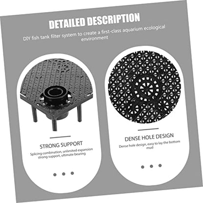 COLLBATH 12pcs Aquarium Bottom Plates Separation Board for Dividing Easy to Install Material for Fish Tank Isolation