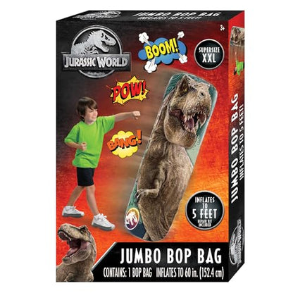 Jurassic World Jumbo Bop Bag - Inflatable Punching Bag, Inflates to 5 Feet