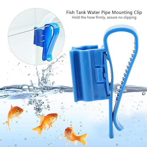 Aquarium Hose Holder - Aquarium Hose Clamp | Fish Tank Water Pipe Mounting Clip Water Pipe Clamp Holder | Fish Tank Water Pipe Fix Holder for Home Fish Tank Aquarium Turtle Tank