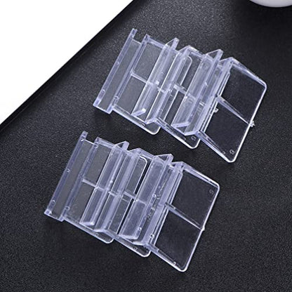 balacoo 10pcs Acrylic Fish Tank Cover Support Bracket Aquarium Holder Frame for Tanks for Fish Pets