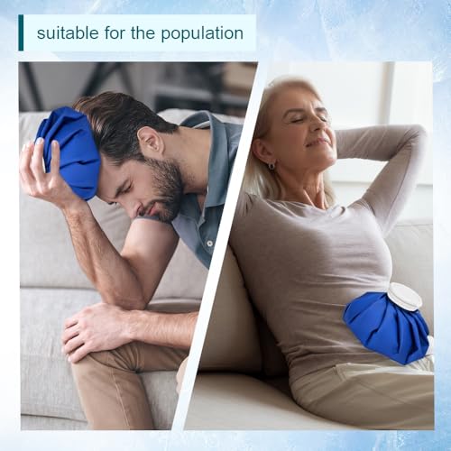 3 PCS Upgrade Ice Pack Injuries Reusable,11in & 9in & 6in Ice Bags Hot Water for Injuries, Soothe Pain and Stay Cool, Old School Style and Traditional Ice Packs, Versatile and Easy to Carry - size: 6+9+11 Inch