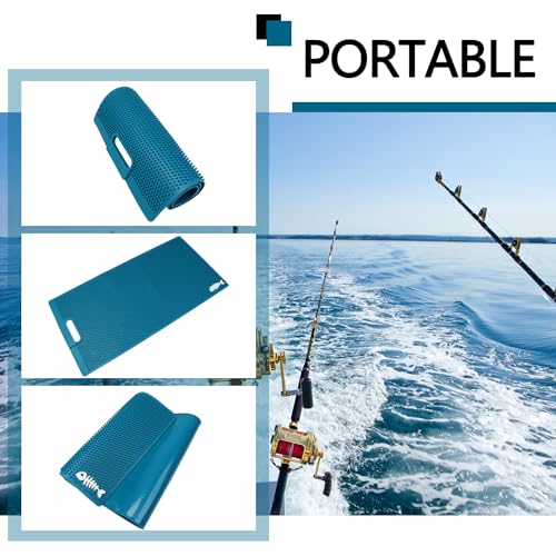 NonSlip Fish Fillet Mat for Filleting, Cutting, Cleaning Heavy Duty Rollable Fish Bait Cutting Board No Need Fish Grippers Large Size Fish Cleaning Mat (14 * 24“, Green) - color: Green, size: 24"L x 14"W