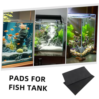 2pcs Non Slip Aquarium Leveling Mat Shockproof Fish Tank Cushion for Vibration Dampening Silent Operation Protective Wear Resistant Support