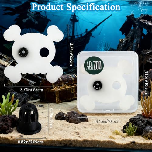 Abizoo Floating Fish Tank Decoration, Pirate Ship Aquarium Decor and Sunken Shipwreck Fish Tank Accessories & Floating Feeding Ring for Betta Goldfish Shrimp Neon Tetra Small Dwarf Frog