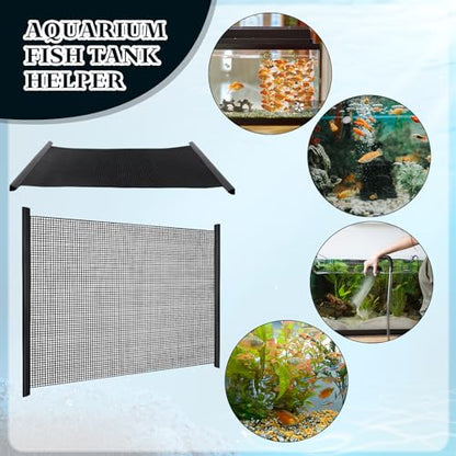 8Pcs Plastic Mesh Canvas Sheets Embroidery Aquarium Fish Tank Divider Plastic Grid Isolation Board Partition Net Pane Separator Filter Bottom Tray,20 Pcs Binding Bars Sliding Bars ,Crochet Projects