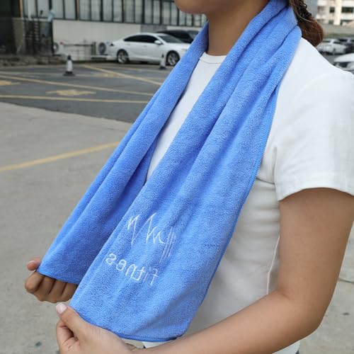 Multifunctional Fitness Towel for Sports Super Soft Quick-Drying Microfiber Towels Swimming Gym Equipment Sweat Pad (Royal Blue) - color: Royal Blue