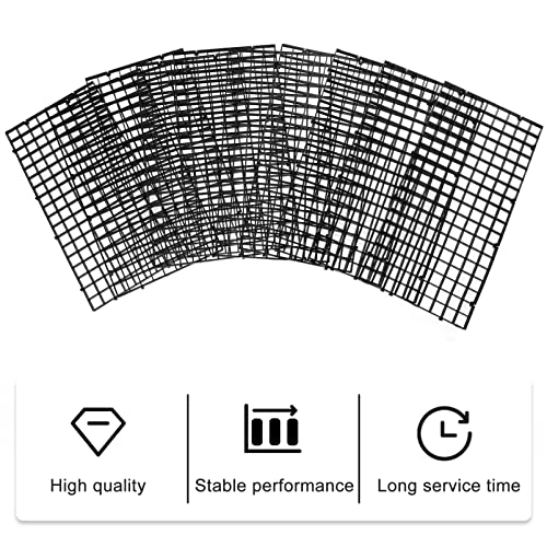 Kisangel 10pcs Aquarium Divider Panels for Fish Tank Isolation Easy to Install Breeding Tray for Fish Grid Bottom Panel