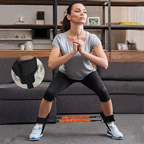 Adjustable Speed Training Hurdles Fitness & Speed Training Equipment with Agility Ladder - Plyometric Fitness & Speed Training – Hurdle/Obstacles for Soccer, Football, Track & Field - color: Orange