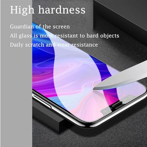 for Unihertz 8849 Tank Mini 1 Case, with [ 1 x Tempered Glass Protective Film], Shockproof Soft Cover, [360° Rotation Ring Kickstand] Case for Unihertz 8849 Tank Mini 1 (4.30") - Black