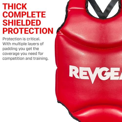 Revgear Muay Thai Reversible Chest Protector, MMA, Kickboxing, Karate - size: Large