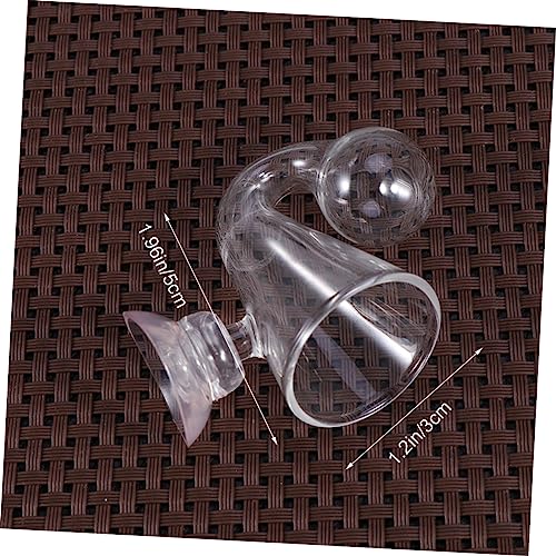 4pcs Checker Aquarium Glass Drop Checker for Monitoring Carbon Dioxide Concentration for Aquatic Plants and Fish Tanks Easy Installation Below Water - size: Size 2