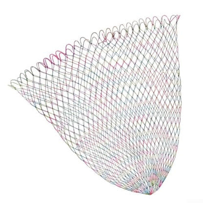 Fishing Landing Net Replacement Head, Lightweight Nylon Mesh Net with 2Cm Large Holes, High Strength 9-Wire Braid Up to 75Kg Load, Portable Carp Fishing Accessory for 40/50/60cm