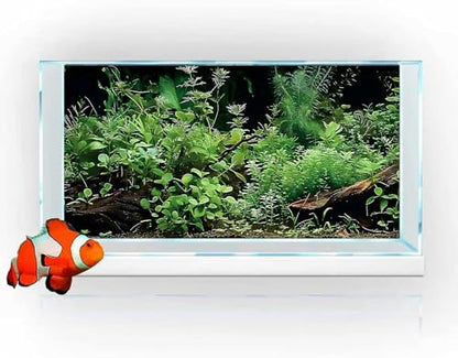 Aquatic Plant Aquarium Background, River Bed & Lake Tropical Undersea Tree BranchFish Tank Background, 6 EVA Double-Sided Tapes 36x18 inches/90x45 - color: Green, size: 36"L x 18"W