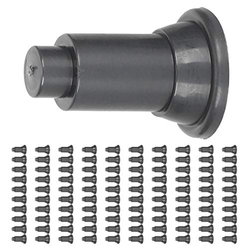 Aquarium Isolation Board Support Feet 100Pcs Set Adjustable Height PVC Fish Tank Divider Support Stability Enhancer for Aquarium Fish Tank (Black) - color: Black