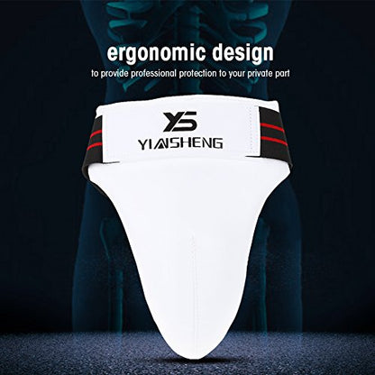Groin Guard, Athletic Groin Protector Cup for Close Sports as MMA, Krav , Thai Boxing, Jockstrap Taekwondo Karate Fighting Training - Middle