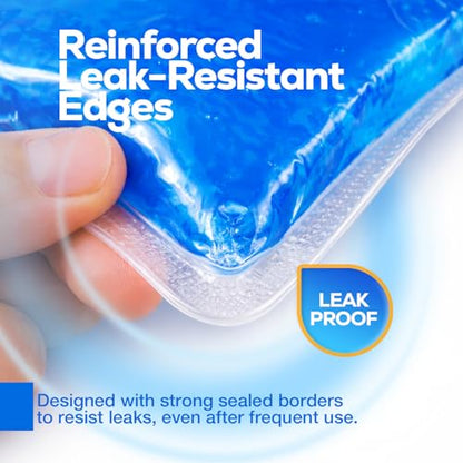 Dynarex Reusable Hot and Cold Gel Packs - 5" x 11" - Multi Purpose Compress for Injuries - Easy to Microwave or Freeze - First Aid, Sports, Home Use - 24 per Case - color: 5 X 11 Inch