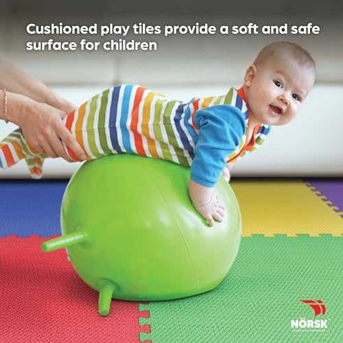 Norsk Reversible EVA Foam Play Mats, Rainbow Pack, 18-Pack