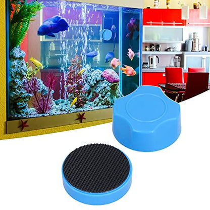 Zerodis Mini Aquarium Magnetic Cleaner, Fish Bowl Brush Glass Scraper Portable Fish Tank Floating Cleaning Tool for Small Glass Marine Aquariums