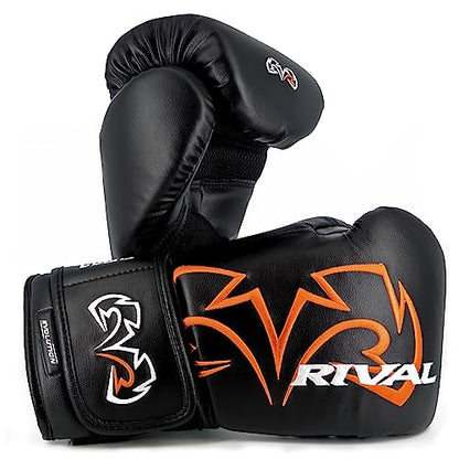 RIVAL Boxing RB11 Evolution Heavy Bag Gloves, with a High-Density, Power-Transmitting Foam and Microfiber Outer - color: Black, size: Large