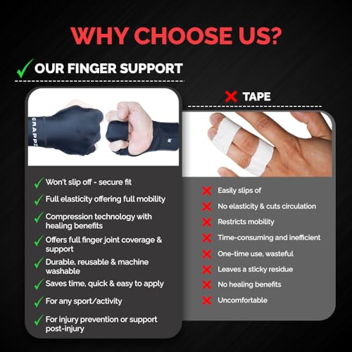 Middle Finger Brace Compression Gloves, Splint Alternative, Unisex M | Athletic Buddy Tape, Finger Sleeve & Brace, Arthritis Pain Relief & Joint Stabilizer for All Sports - size: Medium, style: Middle Finger