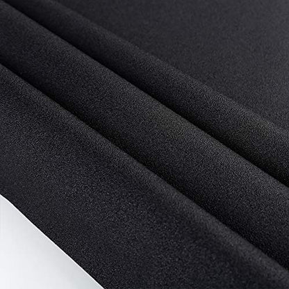 Total Blackout Window Film 100% Light Blocking Non Adhesive No Residue Removable Opaque Static Cling Privacy Glass Tint for Home Bedroom Darkening Heat Control (17.5 in x 6.56 Ft) - color: Black, size: 17.5 Inch x 6.56 Feet
