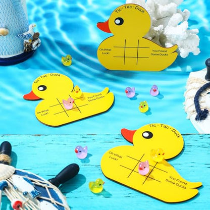 Seenelling 6 Set Cruise Duck Kits for Hiding Tic Tac Toe Duck for Cruise Ship Keep or Hide Gifts with Storage Bag Fish Extender Gifts for Ship Travel Hiding Essentials Birthday Party