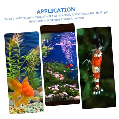 Healifty 3pcs Breeding Box Isolation Container for Aquarium Tank Small Hatchery Nursery Divider for Safe Fish Separation and Acclimation
