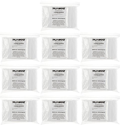 Plymor 4" x 4" (Case of 1,000), 4 Mil Heavy Duty Zipper Reclosable Plastic Bags - size: 4" x 4" (1,000 Count)