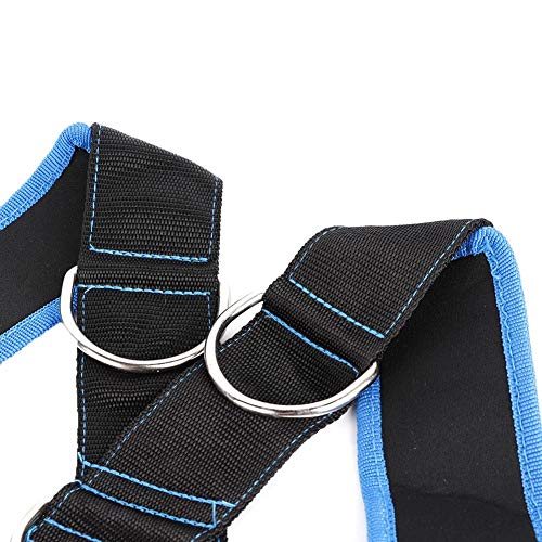 Sled Harness Tire Pulling Harness, Sled Shoulder Harness Adjustable Fitness Workout Speed Training Trainer Belt with Pull Strap for Pulling Speed Training, | Fitness Drag Belt, Nylon Webbing, Shoulder Strap with Tow Line, for Tire Pulling and Sprint Drill