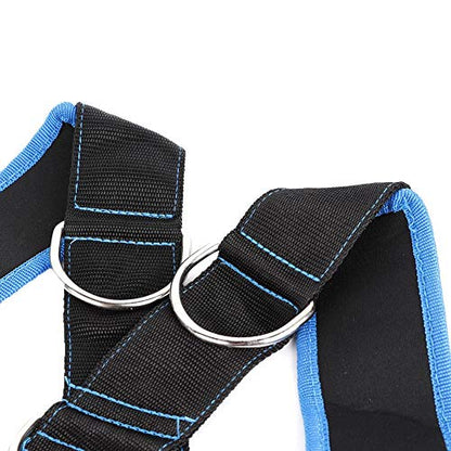 Sled Harness Tire Pulling Harness, Sled Shoulder Harness Adjustable Fitness Workout Speed Training Trainer Belt with Pull Strap for Pulling Speed Training, | Fitness Drag Belt, Nylon Webbing, Shoulder Strap with Tow Line, for Tire Pulling and Sprint Drill