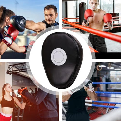 Boxing Pads Training Shock-absorbing Punching Mitts Training Paws Martial | Curved for Jiu-jitsu Kali Thai Karate Home Gym Club Boxing Equipment - color: Black