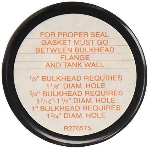 Lifegard Aquatics 1/2-Inch Slip Bulkhead Fit Kit with Insert