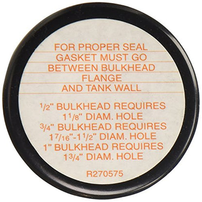 Lifegard Aquatics 1/2-Inch Slip Bulkhead Fit Kit with Insert