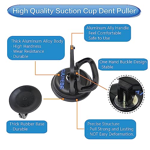 Heavy Duty Suction Cup, Vacuum Suction Cups for TV LED LCD Glass Mirror Screen Panel Granite Tiles and Compatible with Dent Puller to car Repairs Lifting Handle Removal Tool 2 Pack