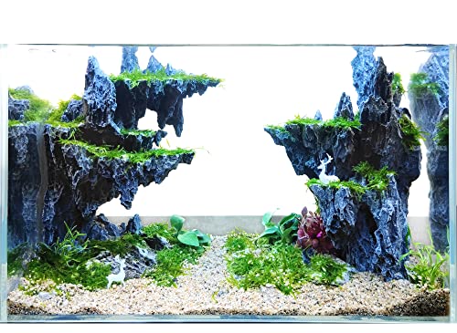Fish Tank Decor Rocks.Aquarium Decoration Model.Easy and Quick Solution for Aquascaping.(Sky City)
