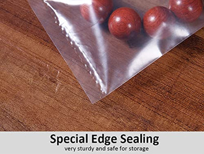 Geoyee 200ct 3.5x5 Inches Flat Open End Clear Poly Bags 1.6 Mil, Small Plastic Bags Perfect for Small Business, Storage, Packaging Products, Food (3.5x5-200pcs)