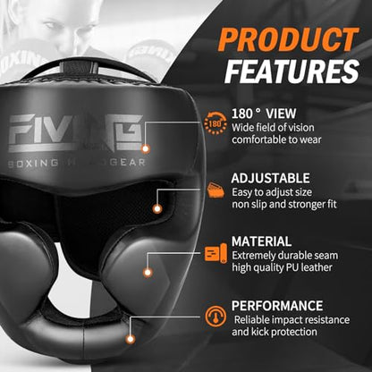 Boxing Headgear for MMA, Muay Thai,Sparring Training | Head Gear for Kickboxing,Grappling, Sparring, Kickboxing, Muay Thai,Karate, Taekwondo,Martial Arts - size: Medium