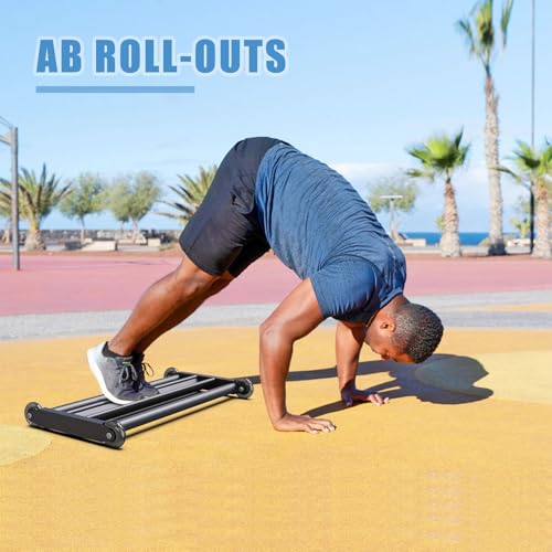 Glute Ham Glider, Hamstring Roller with V Bar - color: Small: 27.5 inches x 15 inches