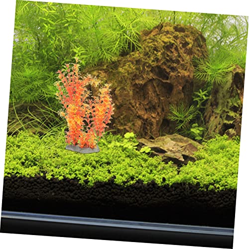 Creative Artificial Plant Desktop Aquarium Grass Fish Tank Decoration Lifelike Underwater Plant Material for Freshwater and Aquariums Decor