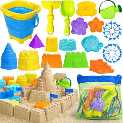 TOY Life Beach Toys for Kids Ages 4-8, Sand Toys for Toddlers 1-3, Beach Toys for Toddlers 1-3, Kids Beach Toys for Kids Ages 8-12, Sandbox Toys, Sand Castle Building Kit, Sand Toys for Kids Ages 4-8 - color: Castle