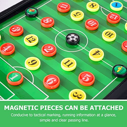 Pure Vie Portable Magnetic Soccer Coaching Board Football Tactics Clipboard | Soccer Strategy Clipboard for Coaches Training and Matches, Dry Erase Whiteboard Football Coach Must Haves with Magnets, Pen - color: 52 Cm X 34 Cm