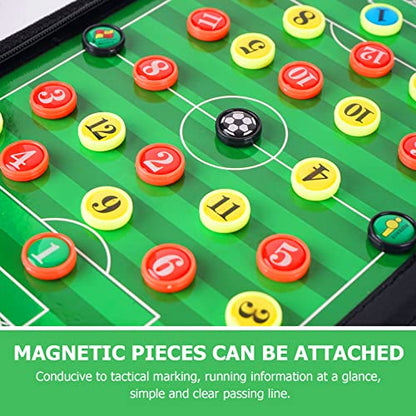 Pure Vie Portable Magnetic Soccer Coaching Board Football Tactics Clipboard | Soccer Strategy Clipboard for Coaches Training and Matches, Dry Erase Whiteboard Football Coach Must Haves with Magnets, Pen - color: 52 Cm X 34 Cm
