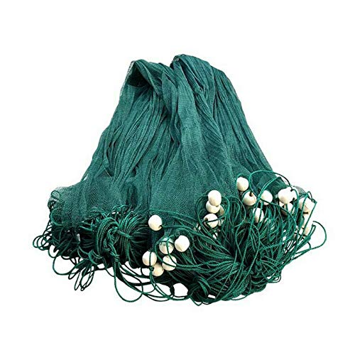 6.5 x 33 ft /10 x 65 ft Fishing Drag Net Fish Beach Polyethylene Mesh Float Bait Trap Durable with PVC Foam Float Bobbers Lead Sinkers for Ponds, Creeks, Rivers - size: 10x65ft