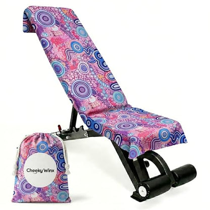 Hooded Microfiber Gym Towel – Highly Absorbent Car Seat Towel with Carry Bag – Double-Sided Sweat Towel, Reversible, Quick Dry & Sand-Resistant Fabric, Joy, 130 x 60cm - color: Joy