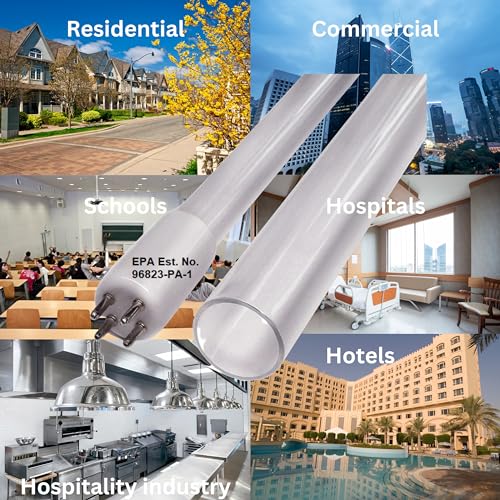 LSE Lighting Combo Package UV Bulb ATS4-739 & Sleeve ATS1-759D Intended for Aqua Service ATS | 29" 4-Pin Ultraviolet Lamp & Quartz Sleeve | High Performance Replacement Kit | Designed in USA