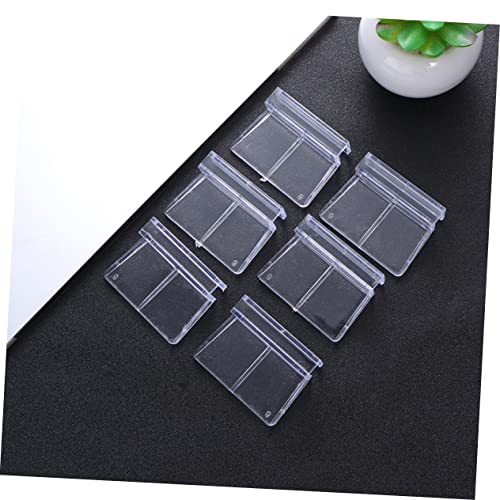 SEWACC 10pcs Acrylic Fish Tank Cover Support Brackets for Glass Aquarium Clear Rack Holders Safe for Fish and Small Pets