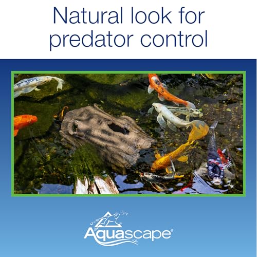 Aquascape Faux Log Fish Cave for Pond, Koi Predator Control | 78324 - size: 19-inch L x 12-inch W, style: Log