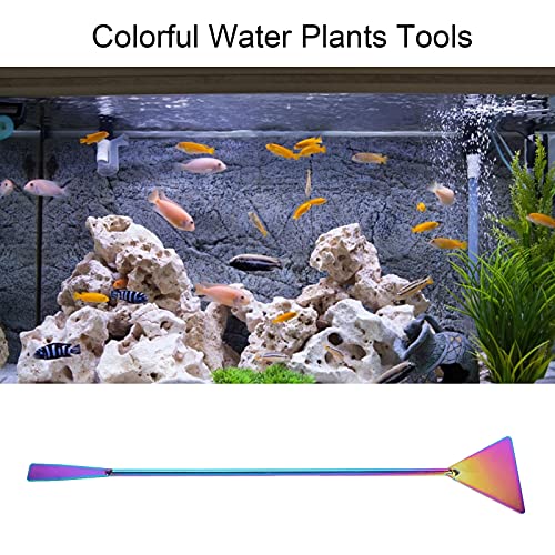 cm Aquarium Long Sand Spatula Stainless Steel Fish Tank Sand Soil Substrate Flattener
