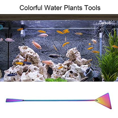 cm Aquarium Long Sand Spatula Stainless Steel Fish Tank Sand Soil Substrate Flattener