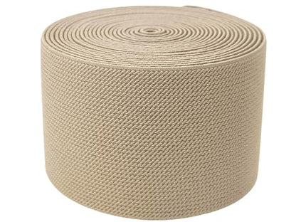 Khaki Wide Knit Elastic Band 3" x 5yd for Sewing - color: Khaki #27